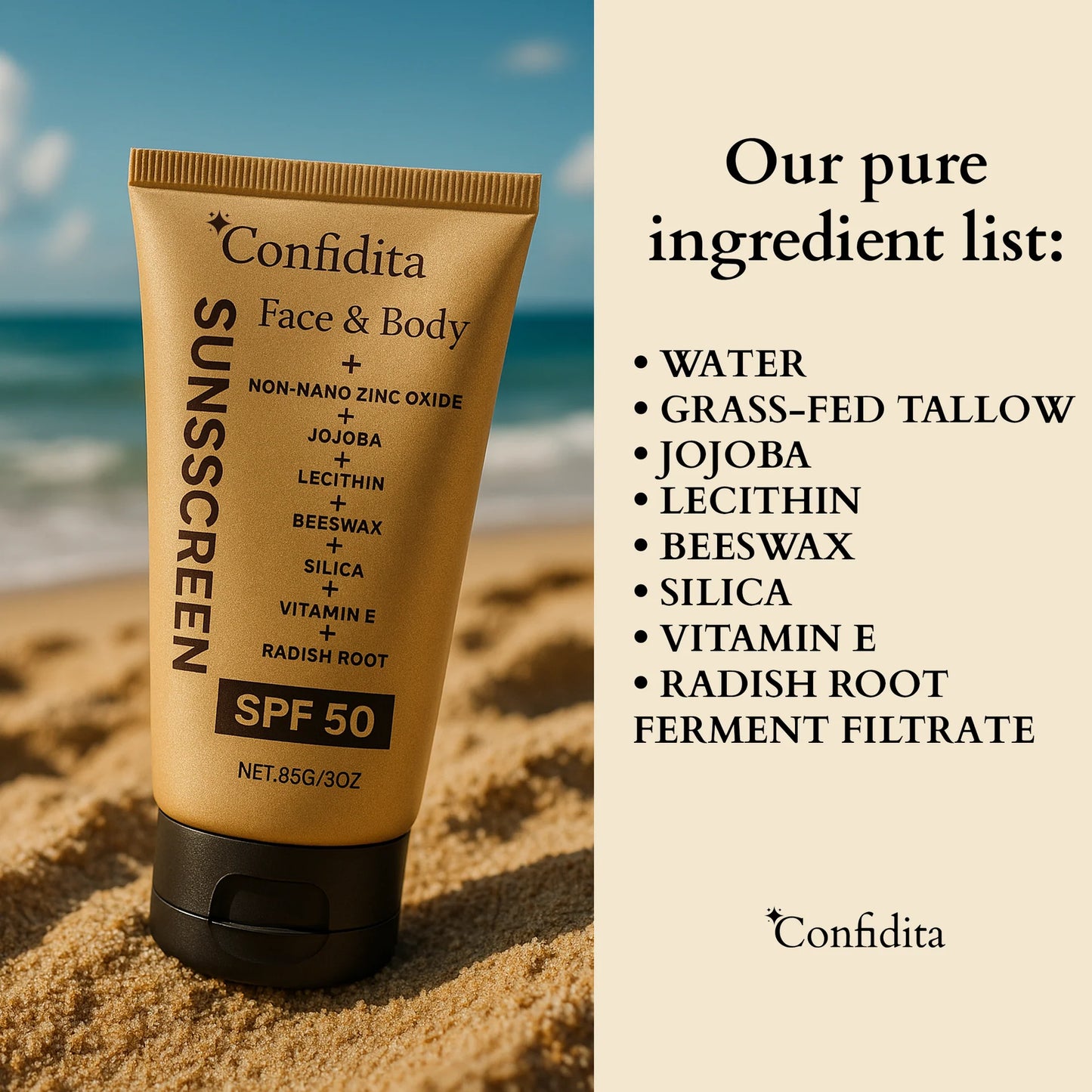 Confidita's Tallow Nourish SPF 50